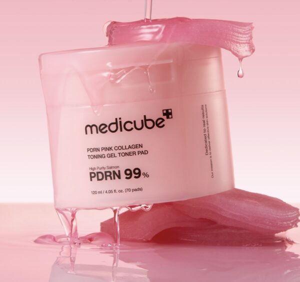 Medicube PDRN Collagen Toning Gel Toner Pad 70 tk - Image 2